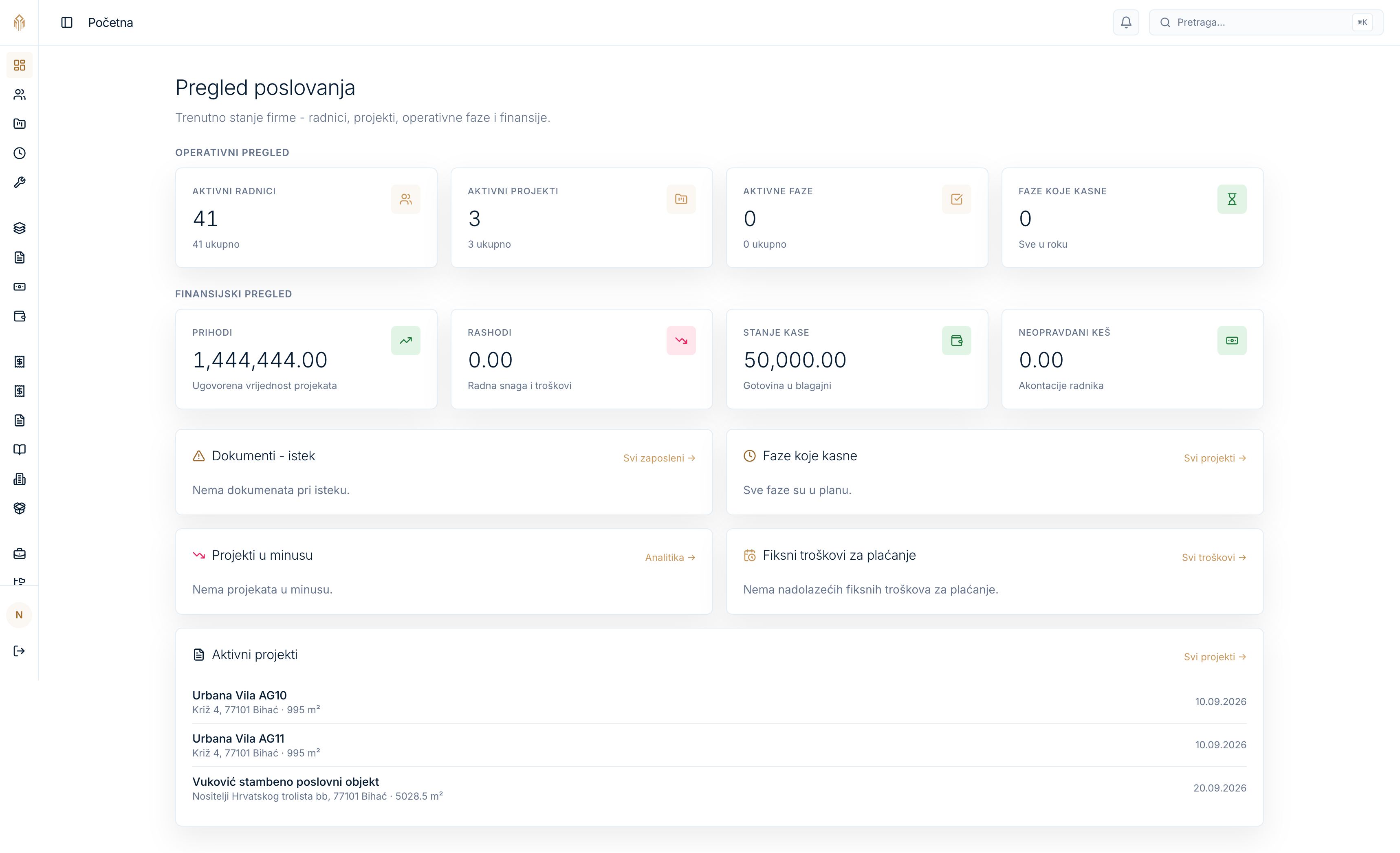 Mockup web aplikacije i poslovnog portala